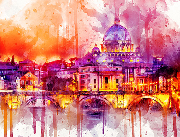 Abstract Ink Art Photoshop Action Design