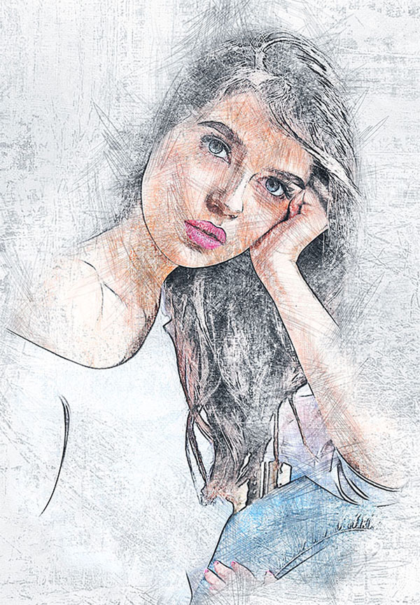 Abstract Lines Photoshop Action