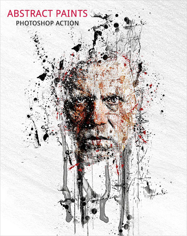 Abstract Paints Photoshop Action