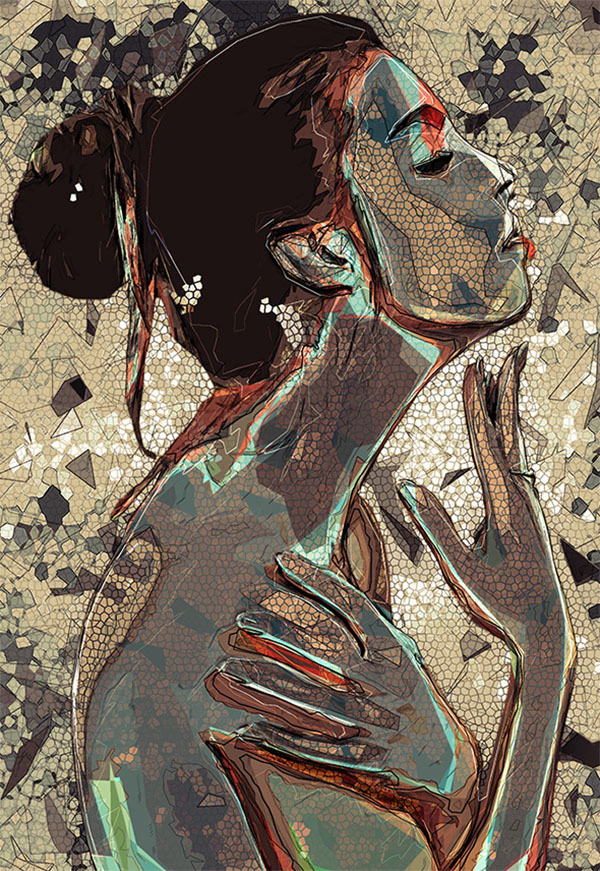 Abstract Portrait Photoshop Action