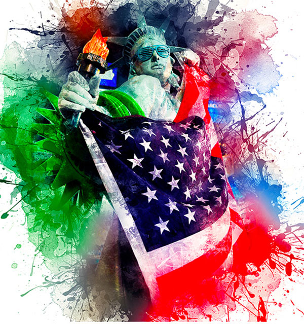 Abstract Watercolor Ink Photoshop Action