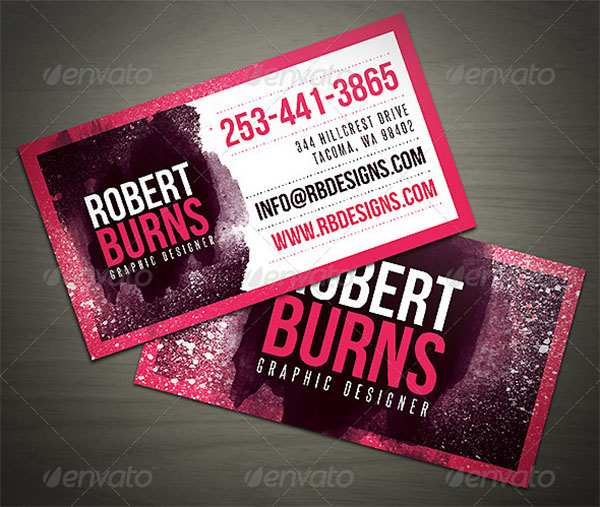 Artistic Business Card Design Template