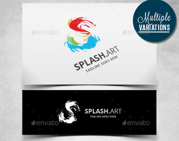 Artistic Splash Logo Template