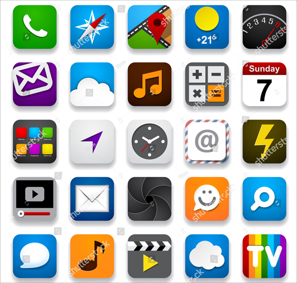 Best Vector Illustration App Icons set