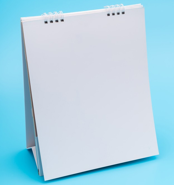 Blank Desk Calendar