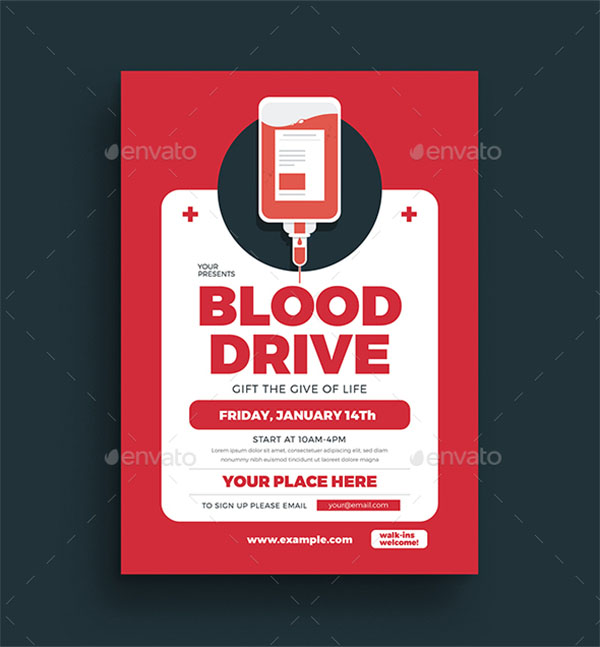 Blood Drive Event Flyer