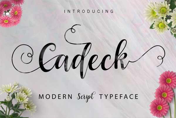 Cadeck Script Cursive Handwriting Font