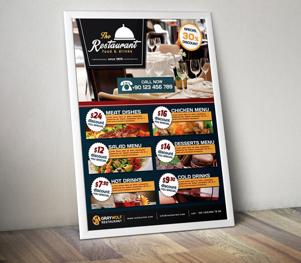 Cafe and Restaurant Flyer