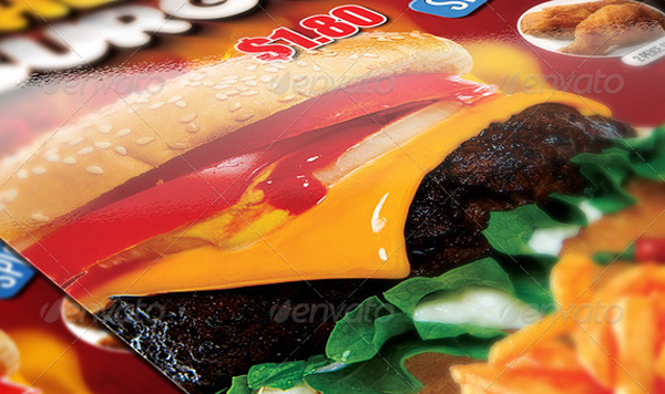 Cheese Burger Restaurant Flyer Design