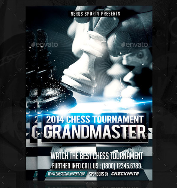 Chess PSD Tournament Flyer Template
