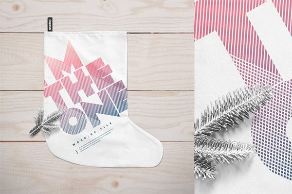 Christmas Stocking Mockup