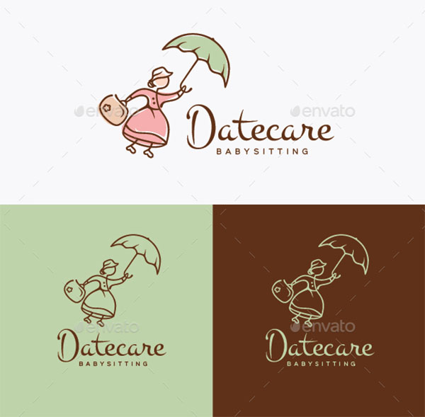 Daycare Babysitting Logo