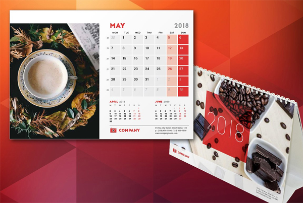 Desk Calendar 2018
