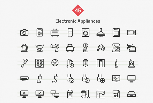 Electronic App Icons