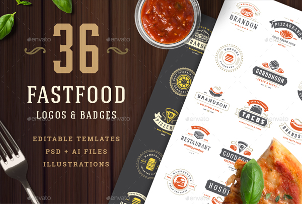 Fast Food Logos and Badges