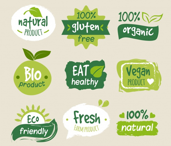 Free Colorful Organic Food Logos
