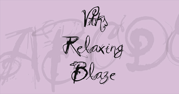 Free Download Relaxing Blaze Cursive Handwriting Font