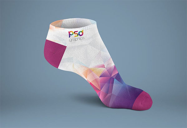 Free PSD Socks Mockup