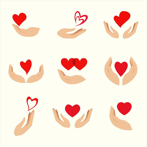 Free Vector Healing Hands Logo