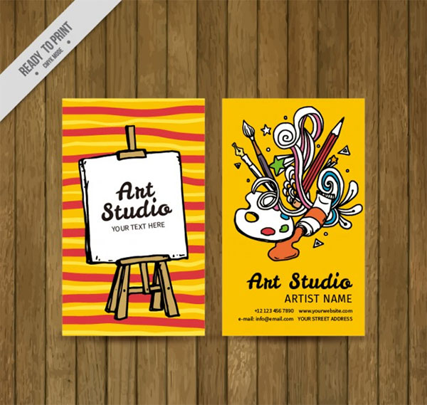 Free Vector Colorful Art Studio Logo