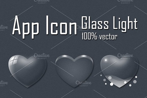 Glass App Icon Designs