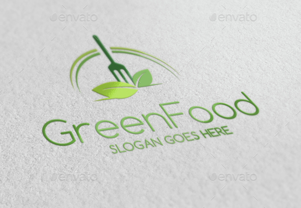Green Food Logo Design