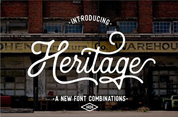 Heritage Cursive Handwriting Font