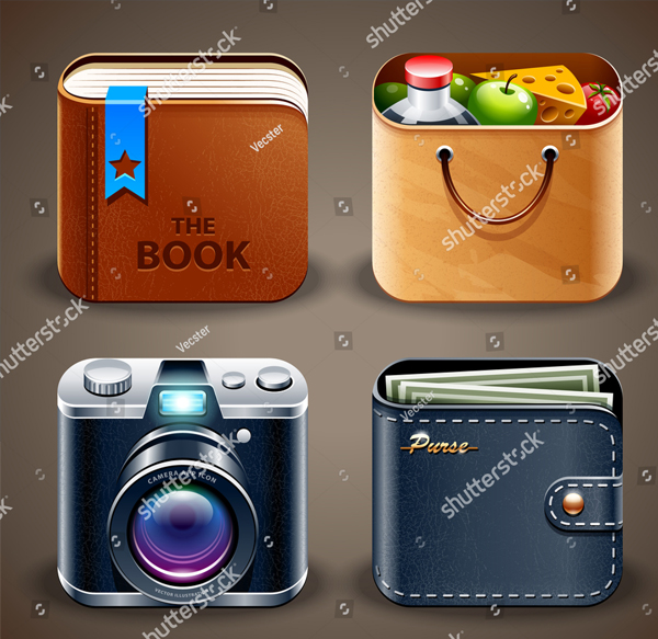 High Detailed Apps Icons Set