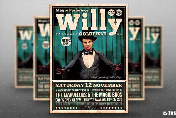 20+ Magician Flyer Templates | Free & Premium PSD, Ai, Word, Doc, InDesign Formats Download