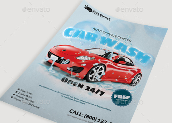 Auto Service Center Flyer Template
