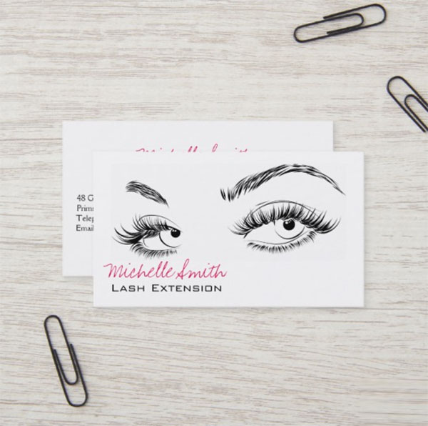 Beautiful Eyes Long Business Card