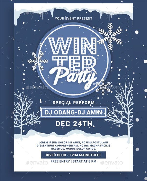 DJ Winter Party Flyer