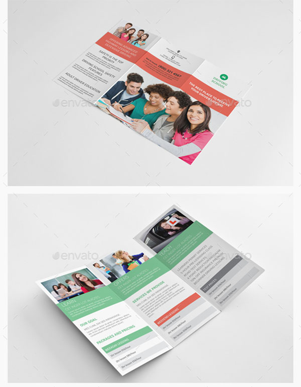 Driving School Trifold Brochure