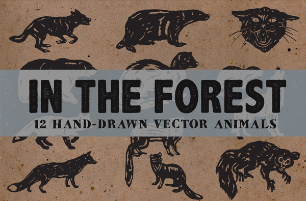 Hand Drawn Forest Logo Templates