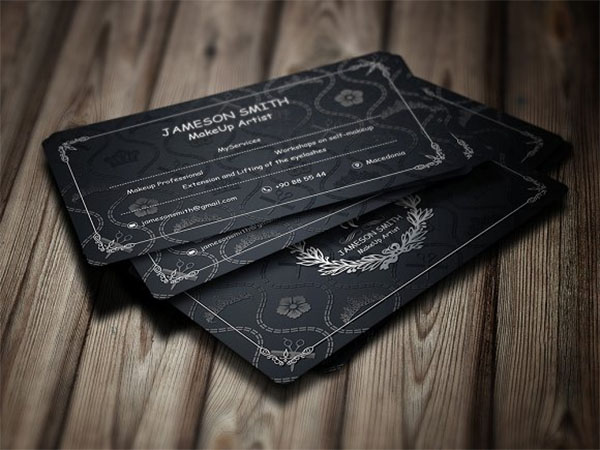 MakeUp Artist PSD Business Cards Design