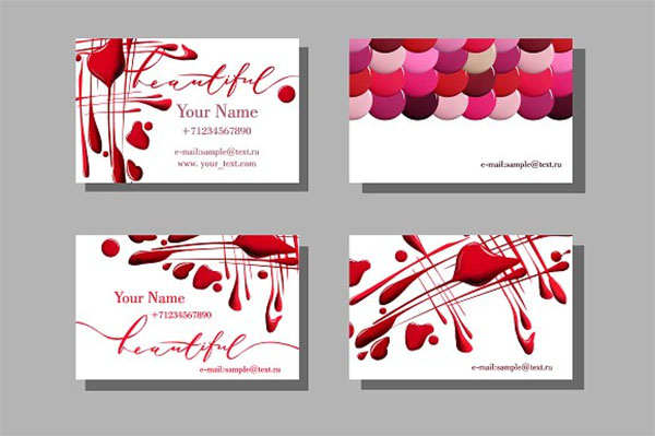 Makeup Artist Business Card Design Template