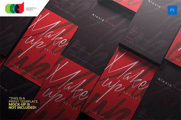 Makeup Artist Business Card Designs