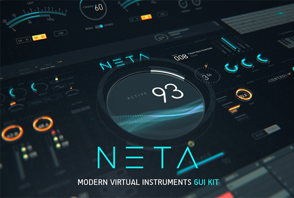 Modern Instrument UI Buttons