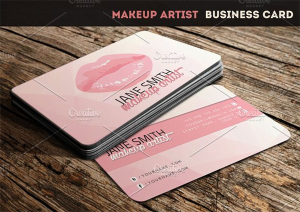 PSD Makeup Artist Business Card
