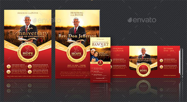 Pastor Anniversary Template Kit
