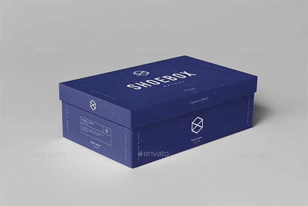 Shoe Box Mock-up Template