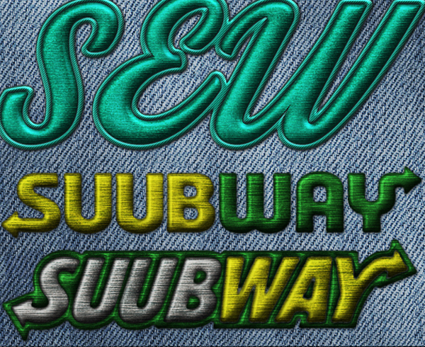 Silk Embroidery Effect Photoshop Action