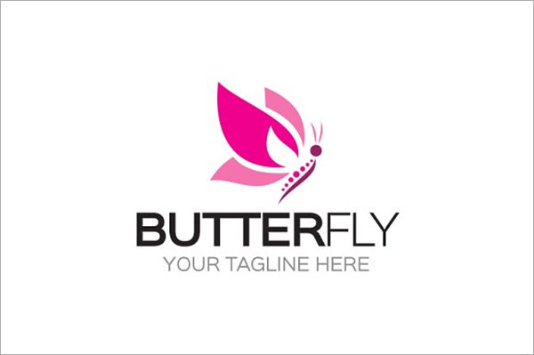 Butterfly Logo PSD Template