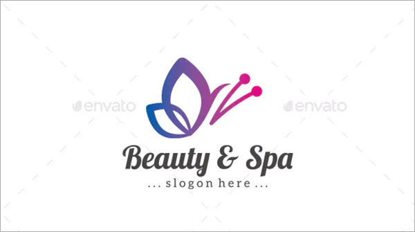 Butterfly and Spa Logo