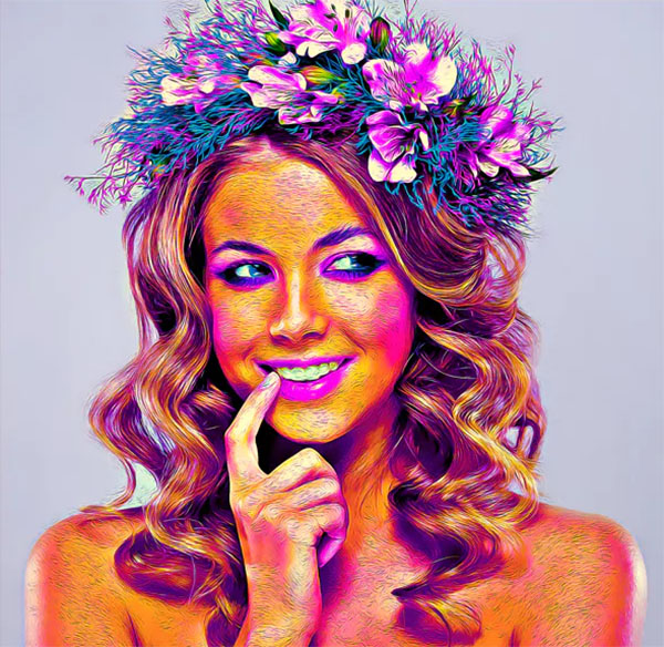 Canvas Paint Photoshop Action