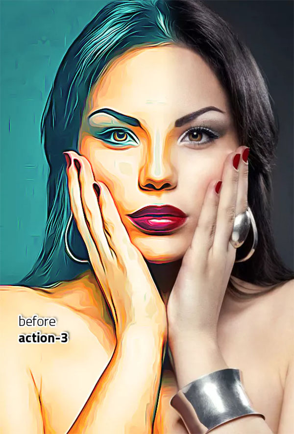 Cartoon Oil Paint Poster