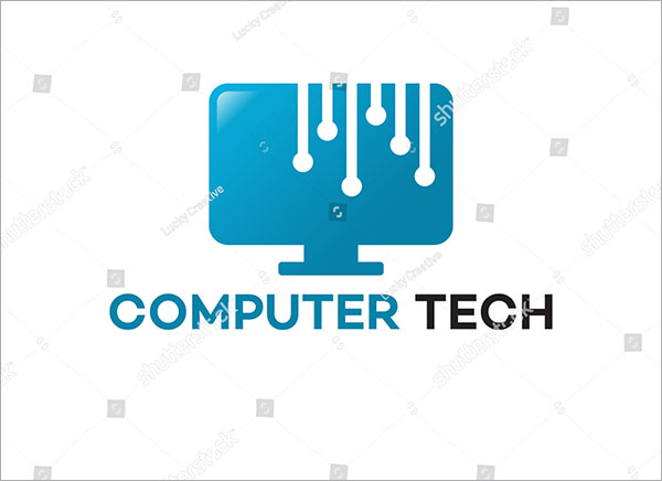 Computer Technology Logo Template
