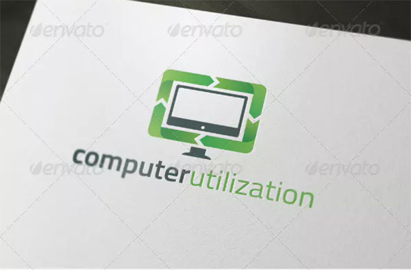 Computer Utilization Logo Template