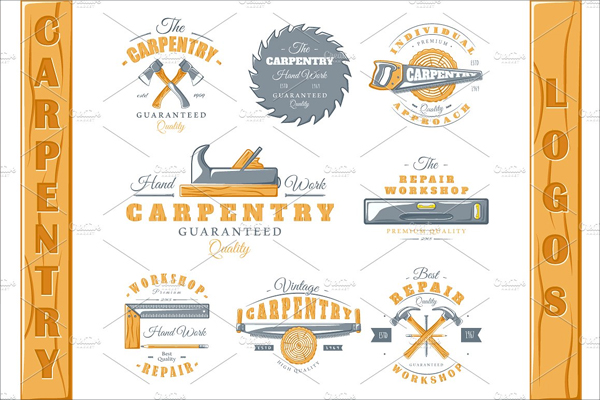Editable Carpentry Logos Template