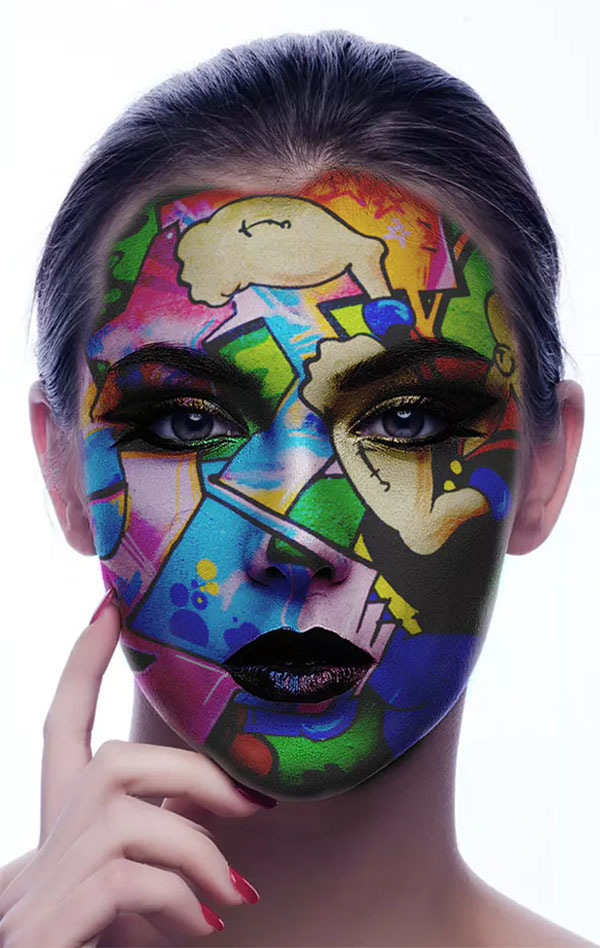 Face Paint Photoshop Action